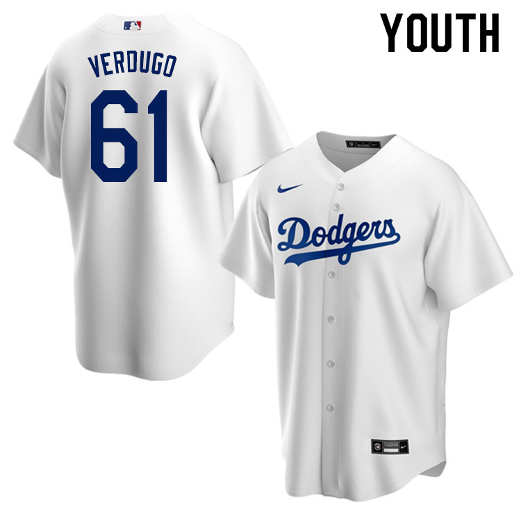 Nike Youth #61 Alex Verdugo Los Angeles Dodgers Baseball Jerseys Sale-White